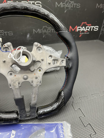 NEW 15-20 BMW F80 F82 F83 M3 M4 OHC LED Carbon fiber Steering Wheel