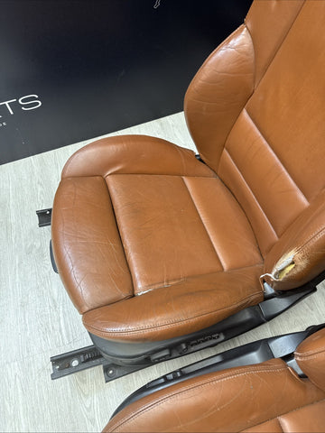 01-06 BMW E46 M3 Convertible Interior Front Heated Seats Cinnamon