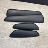 01-06 BMW E46 M3 Convertible Door Upper Arm Rest Armrest Pads Black *Notes*