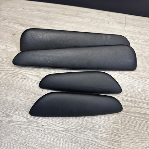 01-06 BMW E46 M3 Convertible Door Upper Arm Rest Armrest Pads Black *Notes*