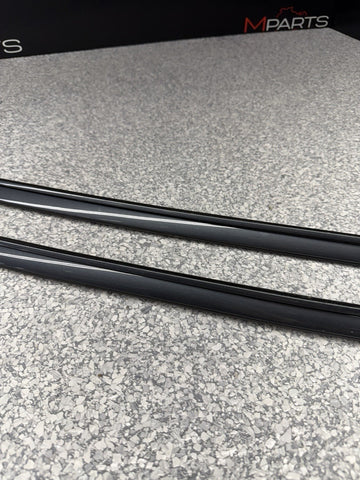 97-03 BMW E39 M5 Right & Left Roof Strip Drip Molding Trims Set Oem