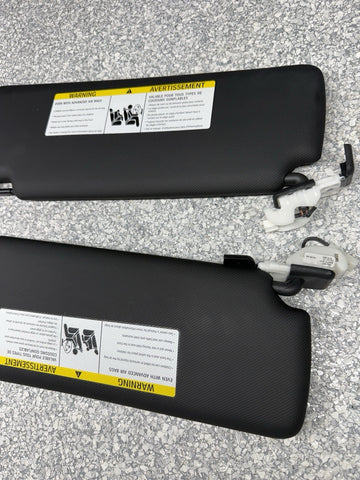 BMW 15-20 F80 F82 M3 M4 Front Sun Shade Visor Visors Set Black OEM