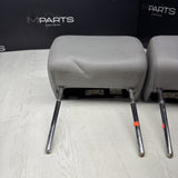 2001-2006 BMW E46 M3 Convertible Grey Rear Headrests Head Rests Pair OEM