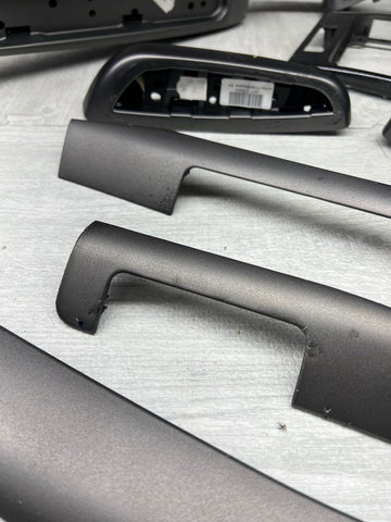 01-06 BMW E46 M3 Convertible Interior Armrests Trim Set Titan Shadow Grey