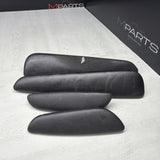 01-06 BMW E46 M3 Convertible Door Upper Arm Rest Armrest Pads Black *Notes*