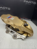 BMW 15-20 F80 F82 F83 M3 M4 CARBON CERAMIC BRAKE CALIPER GOLD FRONT LEFT