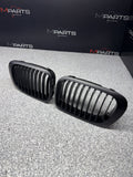 01-06 BMW E46 M3 Front Kidney Grilles Grills Matte Black *3 Broken Tabs