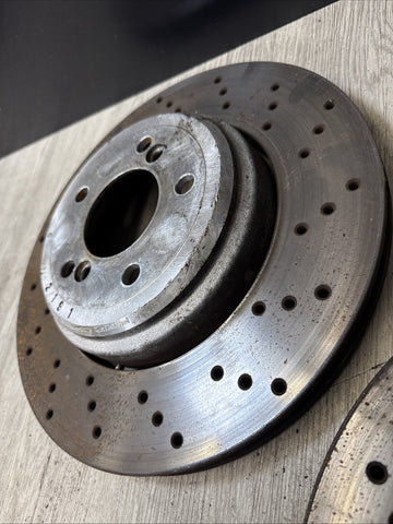 08-13 BMW E90 E92 E93 M3 Rear Brakes Rotors 2283803 2283804 SHW
