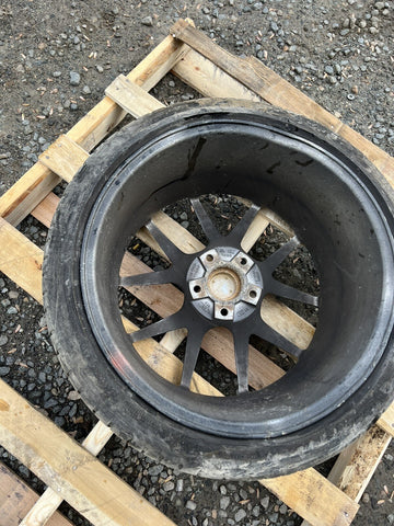 ESR RF2 19x9.5 ET35 5x120 HB 72.56 Silver Wheel Rim *1 Crack 3 Bends