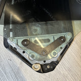 01-06 BMW E46 M3 Convertible Left Driver Rear Regulator Quarter Window Glass
