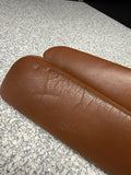 01-06 BMW E46 M3 Convertible Door Upper Arm Rest Armrest Pads Cinnamon *3 Tabs*