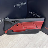01-06 BMW E46 M3 FRONT RIGHT PASSENGER SIDE DOOR PANEL CARD IMOLA RED OEM