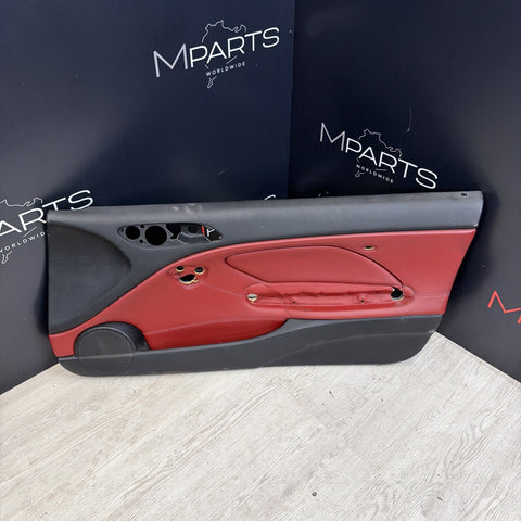 01-06 BMW E46 M3 FRONT RIGHT PASSENGER SIDE DOOR PANEL CARD IMOLA RED OEM