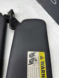 BMW E64 M6 Convertible OEM Sunvisors Sun Visors Black Leather Pair