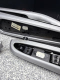 01-06 BMW E46 M3 Brushed Aluminum/Black Door Trim Armrests Front Rear Coupe