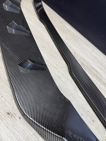 (PICKUP ONLY) 20-24 BMW F90 M5 PRE LCI FRONT LIP + TRUNK LIP CARBON STYLE PRINT