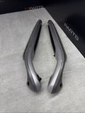 01-06 BMW E46 M3 Brushed Aluminum/Grey Door Trim Armrests Front