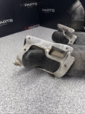BMW E46 M3 OEM (2001-2006) BRAKE AIR INLET DUCTS + BRACKETS PAIR *1 BROKEN TAB