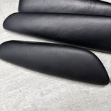 01-06 BMW E46 M3 Convertible Door Upper Arm Rest Armrest Pads Black *Notes*
