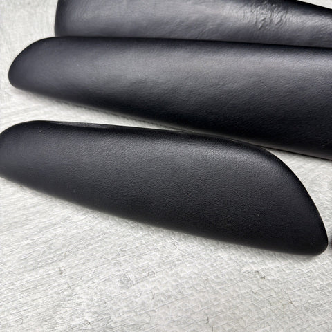 01-06 BMW E46 M3 Convertible Door Upper Arm Rest Armrest Pads Black *Notes*