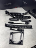 01-06 BMW E46 M3 Convertible Interior Armrests Trim Set Piano Black *NOTES