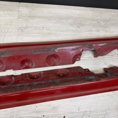 01-06 BMW E46 M3 Rocker Panel Side Skirts OEM Imola Red