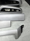 01-06 BMW E46 M3 Convertible Interior Armrests Trim Set Brushed Aluminum *Notes*