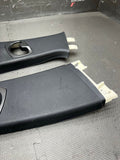 08-11 BMW E90 3 Series M3 Sedan Rear B Pillars Column Trim Cover Set Black OEM