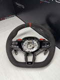 BMW M3 G80 G81 M4 G82 G83 LCI STEERING WHEEL M-POWER ALCANTARA CARBON OEM