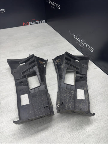 01-06 BMW E46 M3 LEFT RIGHT DRIVER FRONT BUMPER COVER GUARD BRACKET PAIR 2695247