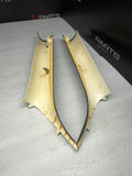 06-10 BMW E63 M6 COUPE Interior A-Pillar Trim Panel Pair L&R  ALCANTARA Set OEM