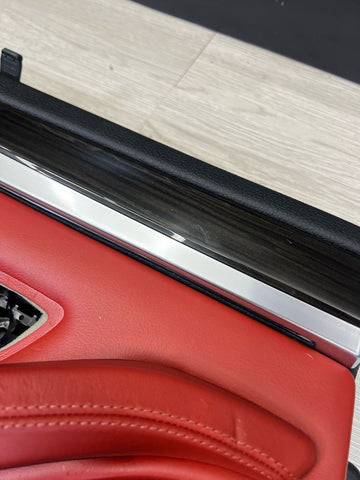 11-16 BMW F10 M5 SEDAN REAR LEFT DRIVER SAKHIR ORANGE DOOR CARD PANEL