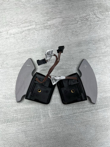 08-14 BMW E90 E92 E93 M3 X5M X6M DCT Steering Wheel Paddle Shifters Levers OEM