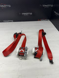 BMW 15-20 F82 M4 Coupe Seatbelts Seat Belts Retractors Red