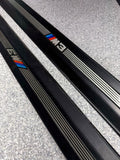 94–99 BMW E36 M3 2 Coupe Door Sill Trim Left & Right Pair Black OEM