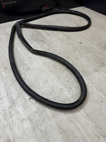 BMW E46 M3 01-06 Left Driver Side Door Weather Strip Seal Black OEM