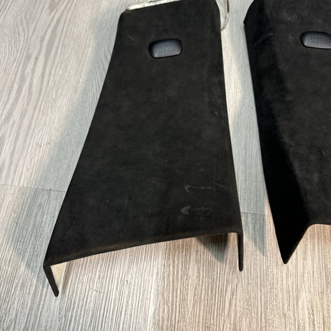 13-19 BMW F06 M6 Gran Coupe Alcantara B PILLARS TRIMS PANELS OEM