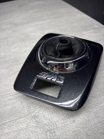 01-06 BMW E46 M3 Center Dome SMG Shift Plate Dark Grey Metallic