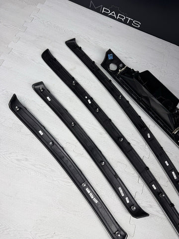 09-13 OEM BMW E92 E93 335is Dash Glacier Silver Aluminum Interior Trim Set