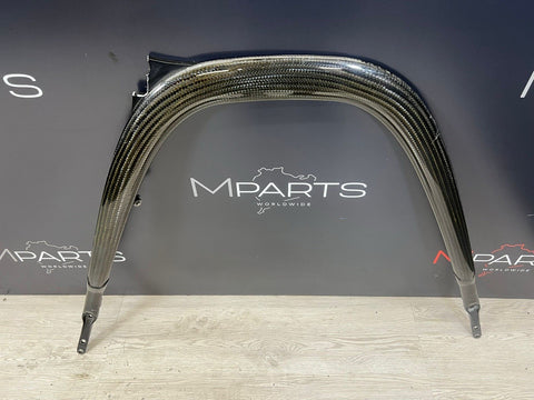 15-20 BMW F80 F82 F83 M3 M4 Carbon Fiber Strut Brace Bar OEM *Broken Tabs*