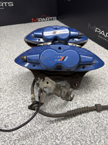 BMW 15-20 F80 F82 F83 M3 M4 Front Brake Calipers OEM Blue
