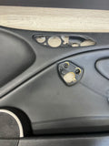 01-06 BMW E46 M3 PASSENGER RIGHT SIDE DOOR PANEL CARD BLACK OEM