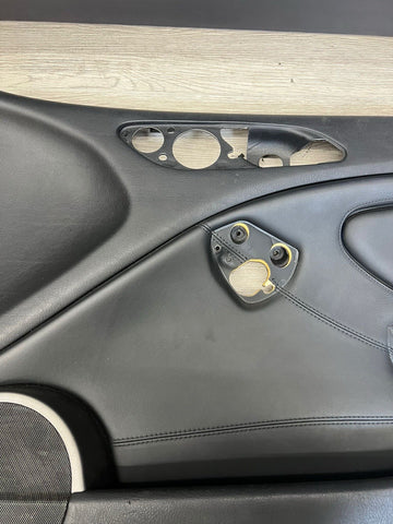 01-06 BMW E46 M3 PASSENGER RIGHT SIDE DOOR PANEL CARD BLACK OEM