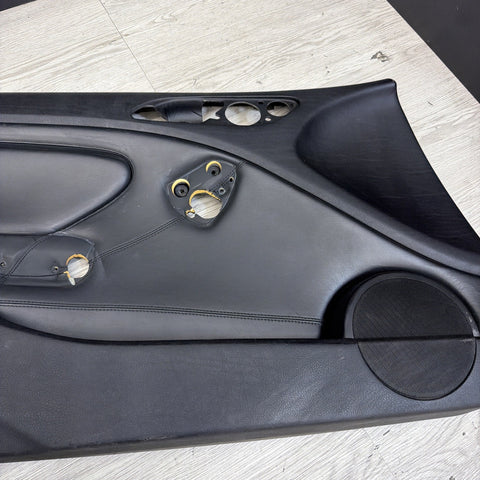 01-06 BMW E46 M3 DRIVER LEFT SIDE DOOR PANEL CARD BLACK OEM