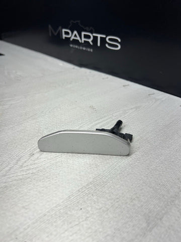 BMW 01-06 E46 M3 Left Driver Headlight Washer Jet Cover 8256179 Titanium Silver