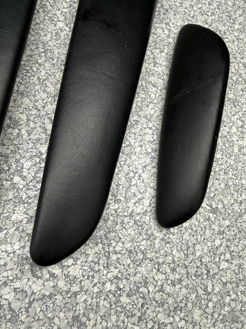 01-06 BMW E46 M3 Convertible Door Upper Arm Rest Armrest Pads Black *1 Rear Tab