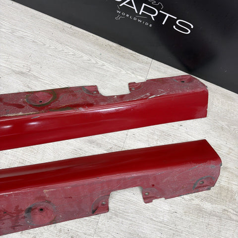 01-06 BMW E46 M3 Rocker Panel Side Skirts OEM Imola Red