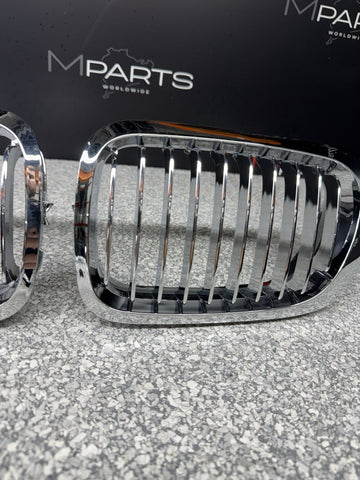NEW BMW 01-06 E46 M3 Front Kidney Grilles Chrome Set