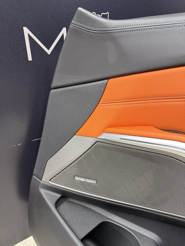 BMW 21-26 G80 M3 Front Right Kyalami Orange Leather Door Panel