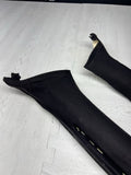 2001-2006 BMW E46 M3 Coupe Front A Pillars Trims Cover Black OEM